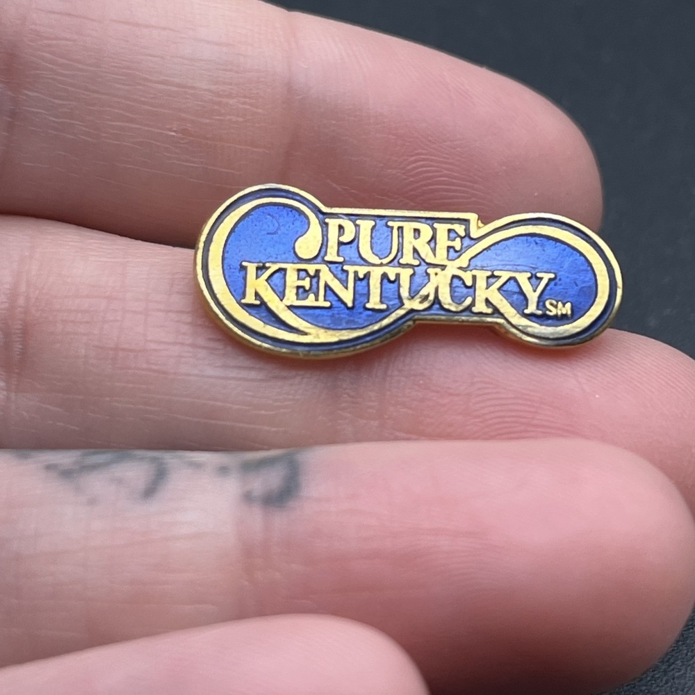 Pure Kentucky Blue & Gold Lettering United States Ofâ America Lapel Hat Pin